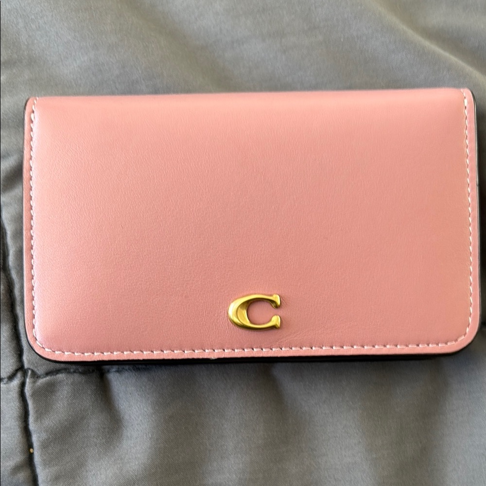 Coach Pink Leather Wallet